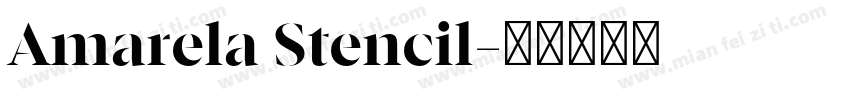 Amarela Stencil字体转换